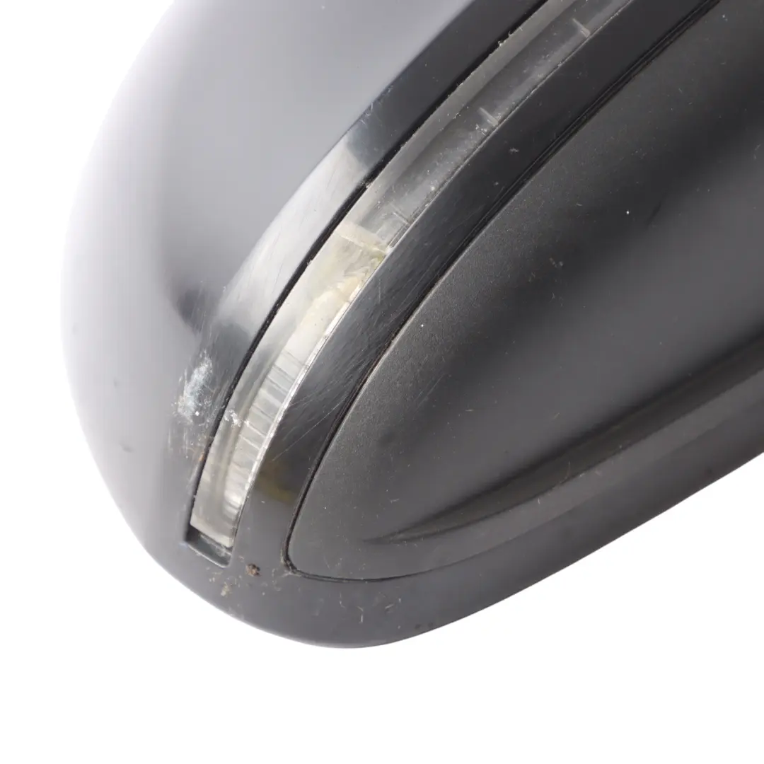 Audi A3 8P Door Wing Mirror Glass Right O/S Brilliant Black - Y9B 8P2858532EB