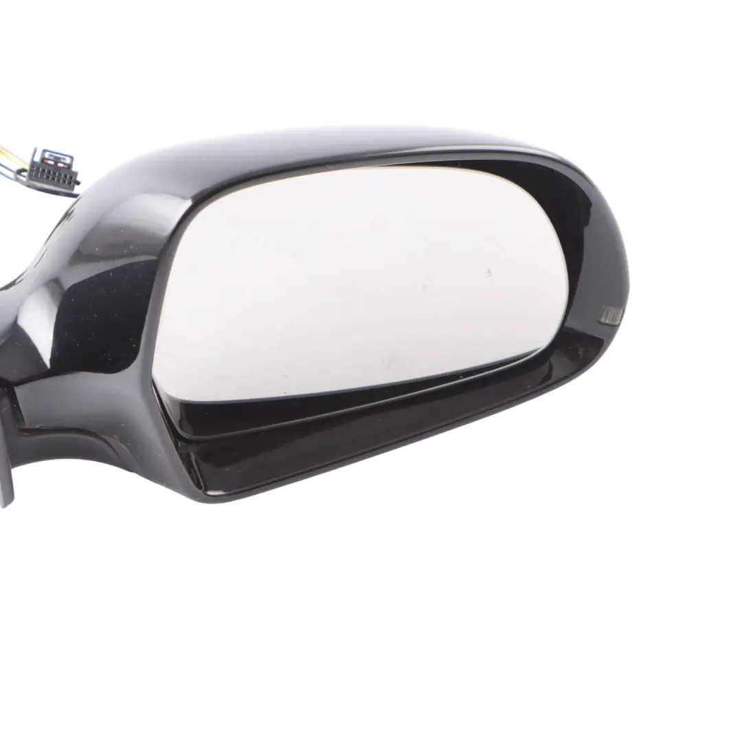 Audi A3 8P Door Wing Mirror Glass Right O/S Brilliant Black - Y9B 8P2858532EB