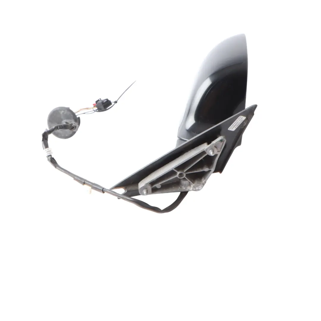 Audi A3 8P Door Wing Mirror Glass Right O/S Brilliant Black - Y9B 8P2858532EB
