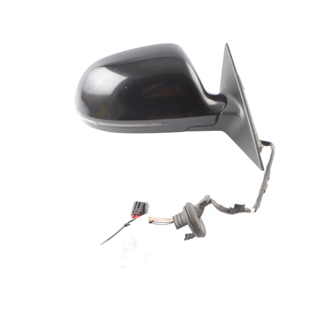 Audi A3 8P Door Wing Mirror Glass Right O/S Brilliant Black - Y9B 8P2858532EB