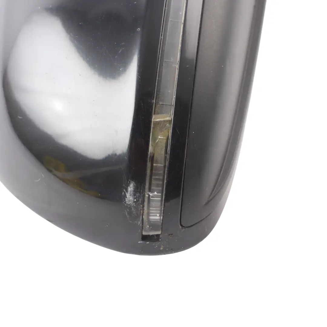 Audi A3 8P Door Wing Mirror Glass Right O/S Brilliant Black - Y9B 8P2858532EB