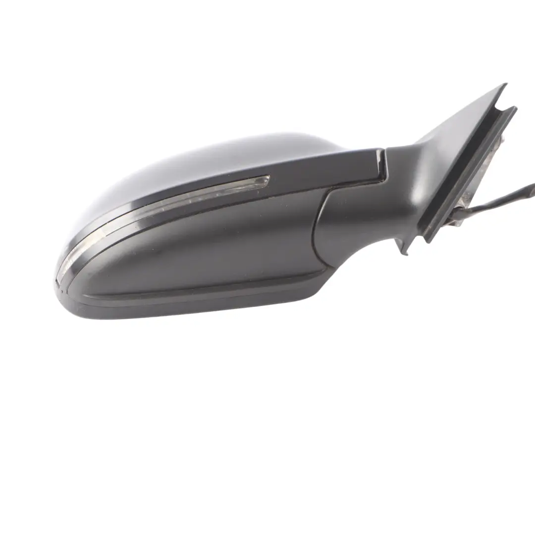Audi A3 8P Door Wing Mirror Glass Right O/S Brilliant Black - Y9B 8P2858532EB
