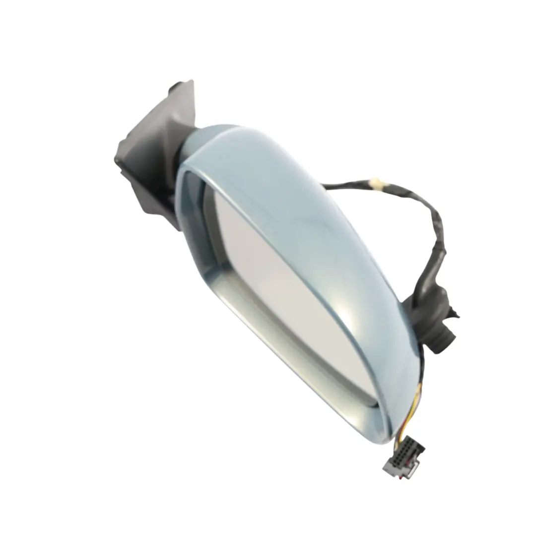 Audi A3 8P Wing Mirror Door Right O/S Outside Ibis Sphere Blue Metallic - X5X