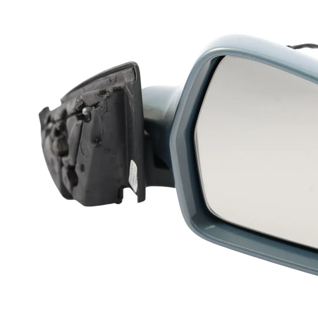 Audi A3 8P Wing Mirror Door Right O/S Outside Ibis Sphere Blue Metallic - X5X