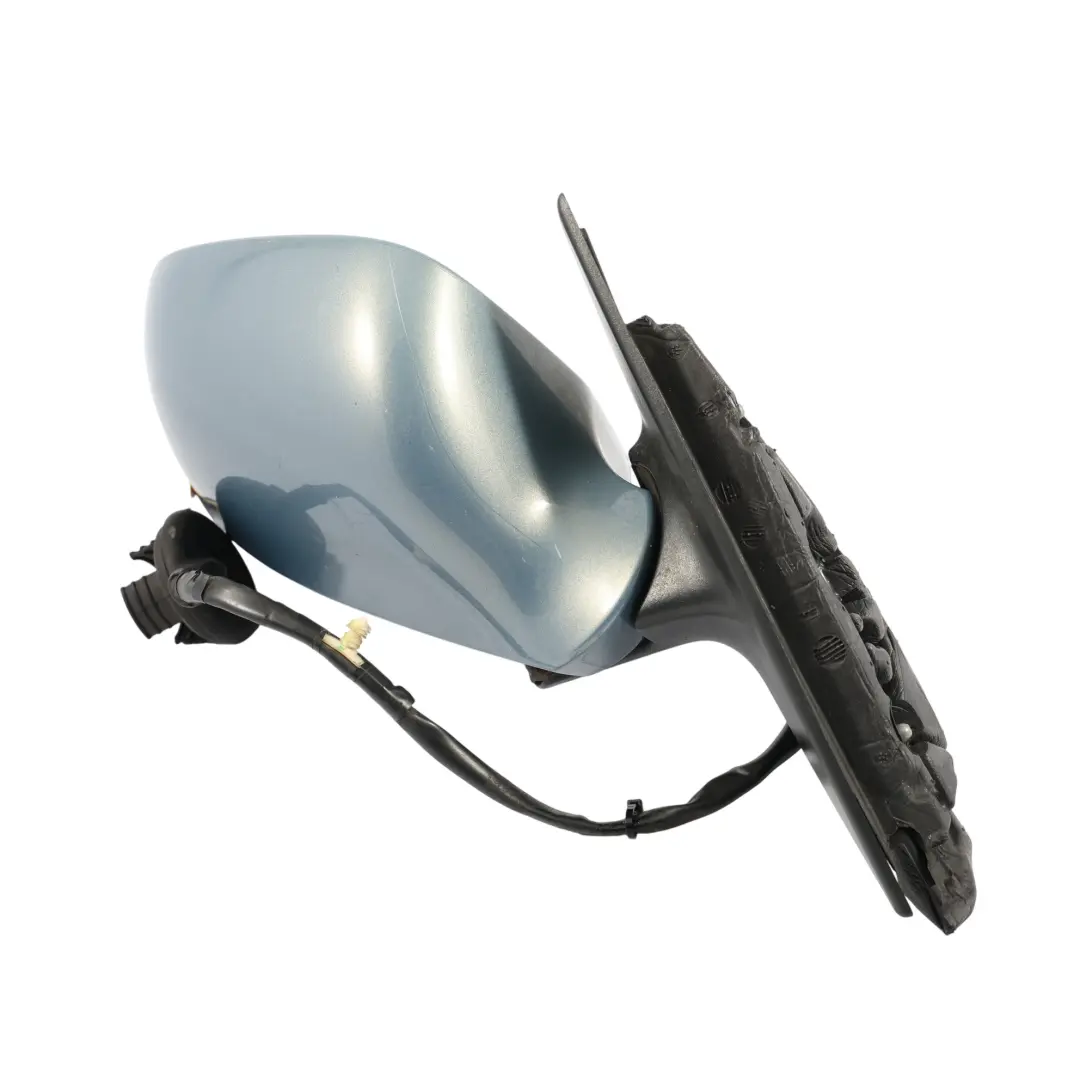 Audi A3 8P Wing Mirror Door Right O/S Outside Ibis Sphere Blue Metallic - X5X