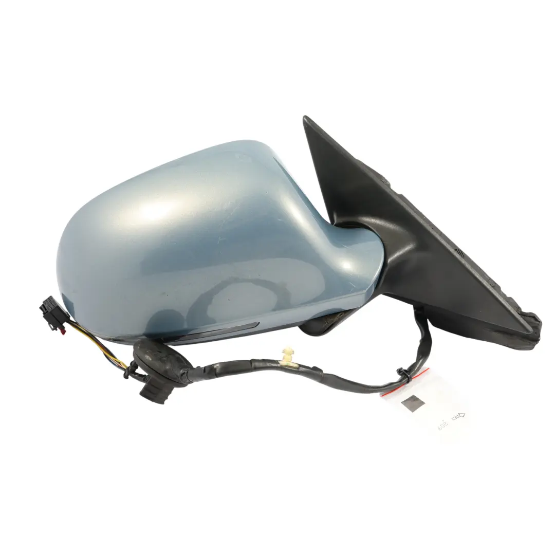 Audi A3 8P Wing Mirror Door Right O/S Outside Ibis Sphere Blue Metallic - X5X