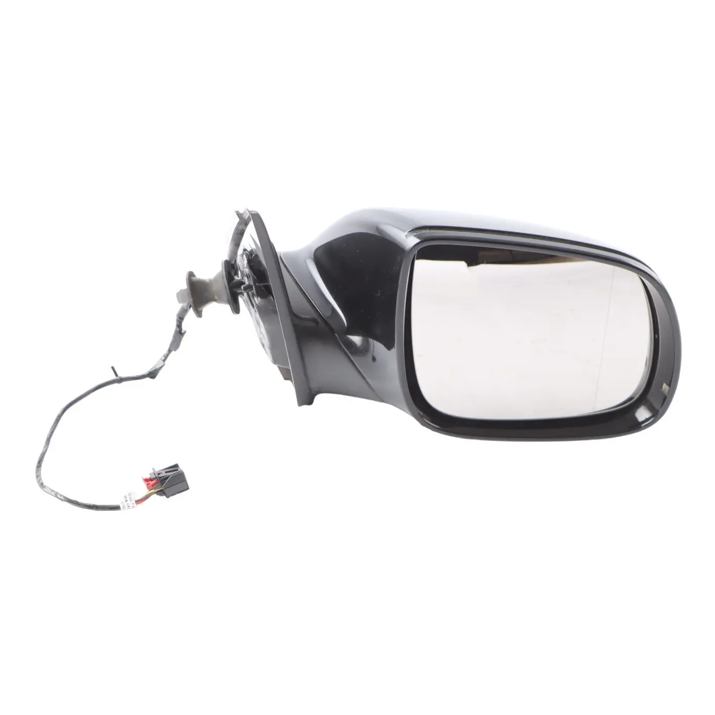 Audi Q5 8R Electric Mirror Wing Glass Right O/S Brilliant Black Metallic - Y9B