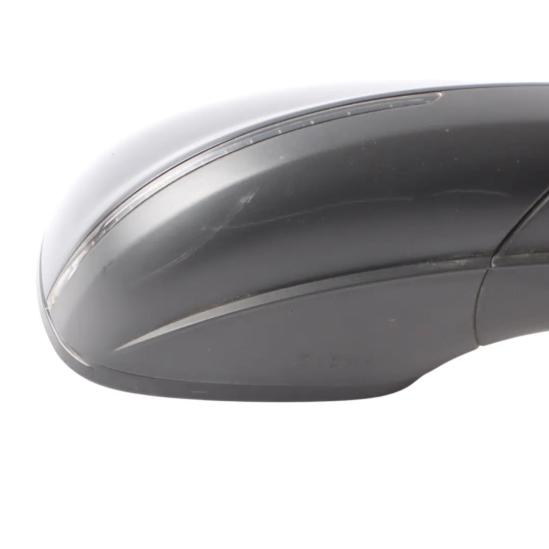 Audi Q5 8R Electric Mirror Wing Glass Right O/S Brilliant Black Metallic - Y9B