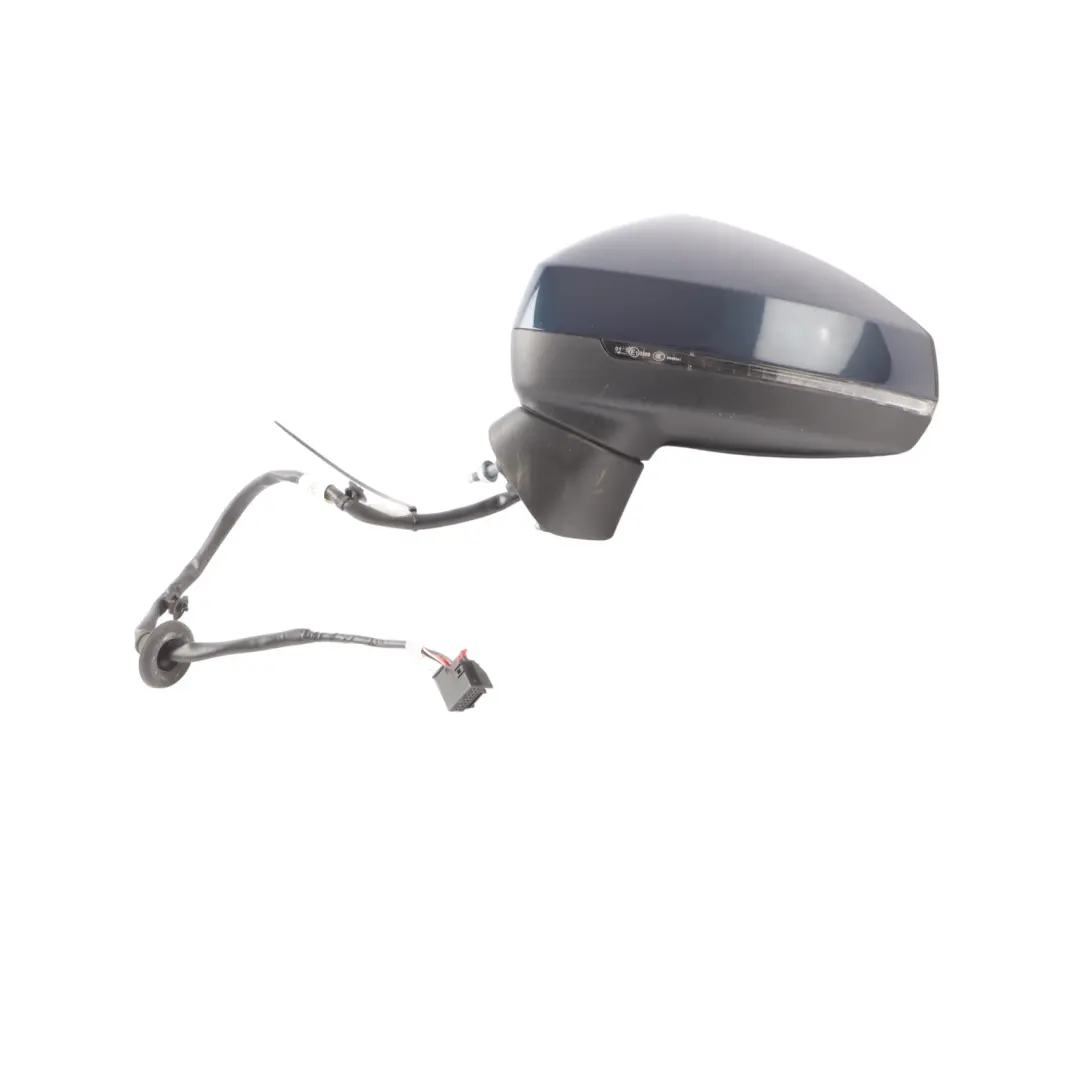 Audi A3 8V Door Wing Mirror Front Left N/S Cosmos Blue Metallic-X5 E8V2857409F