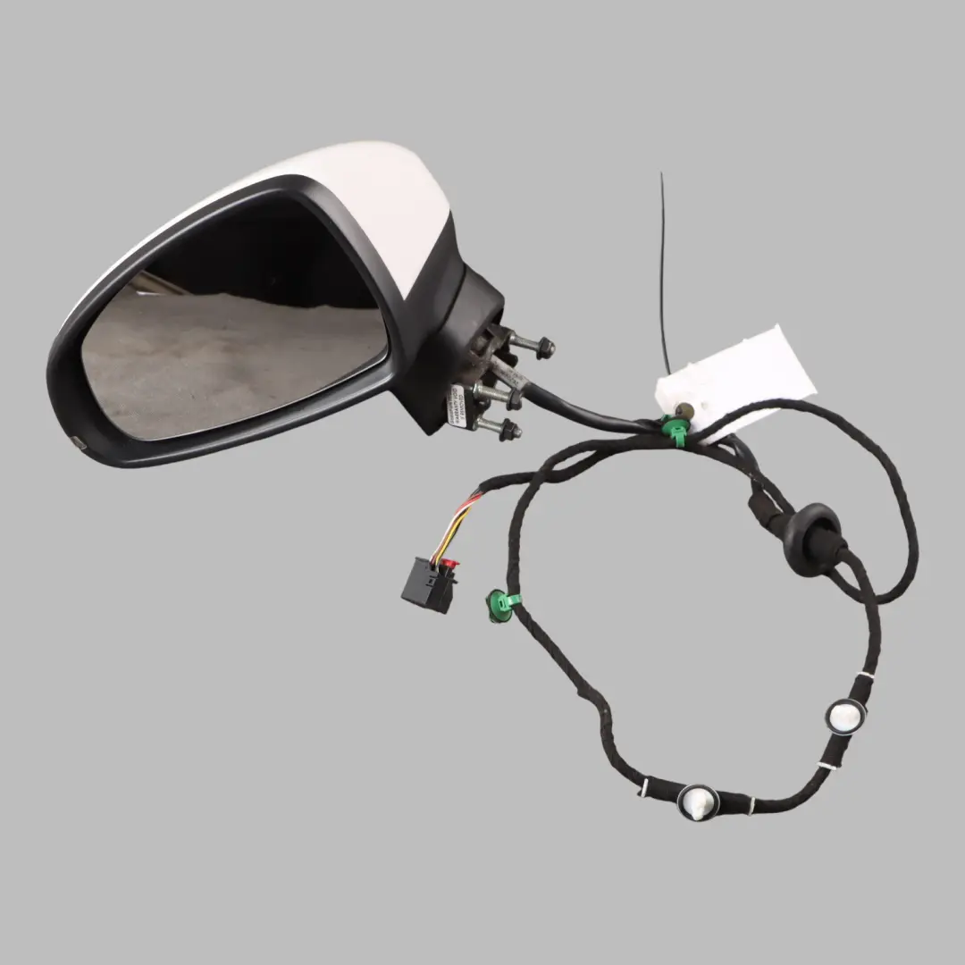 Audi A1 8X Left N/S Electrical Mirror Wing Heated Cortina White - B9A
