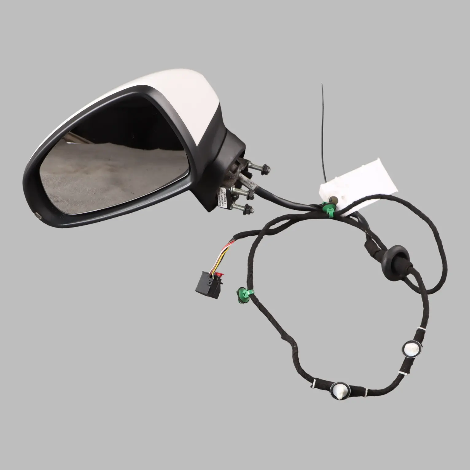 Audi A1 8X Left N/S Electrical Mirror Wing Heated Cortina White - B9A