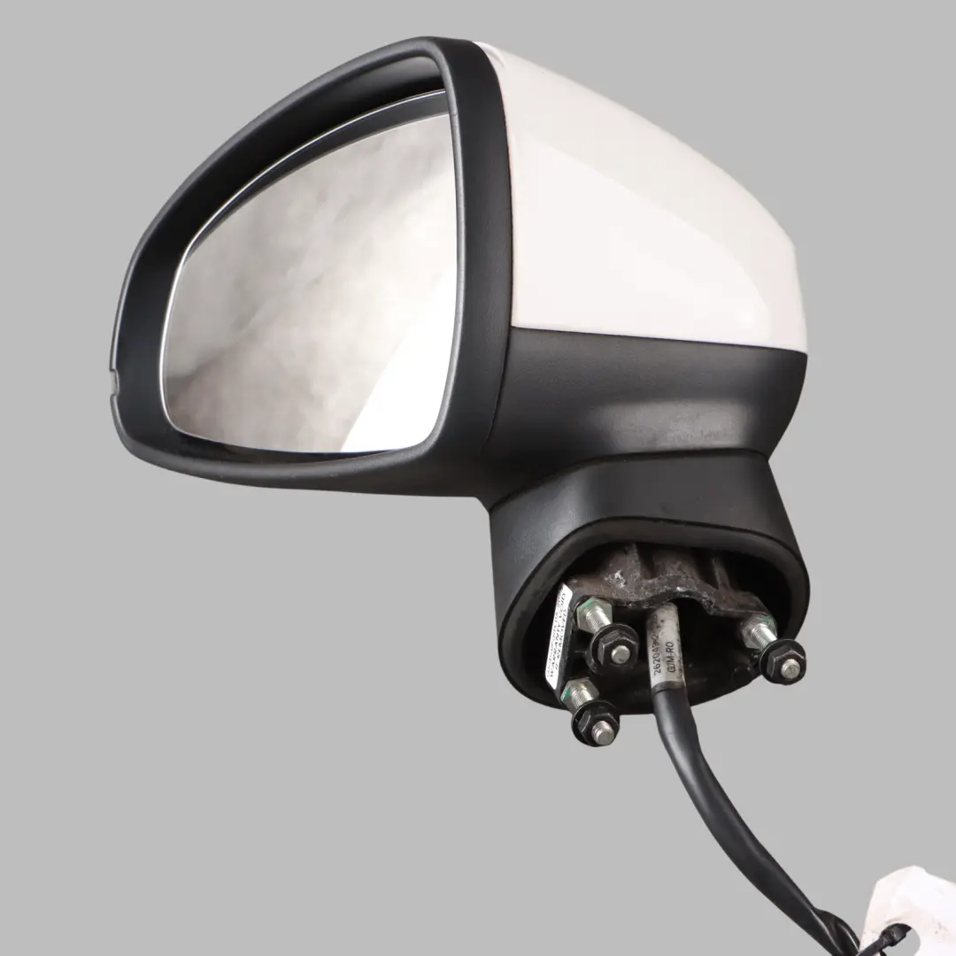 Audi A1 8X Left N/S Electrical Mirror Wing Heated Cortina White - B9A