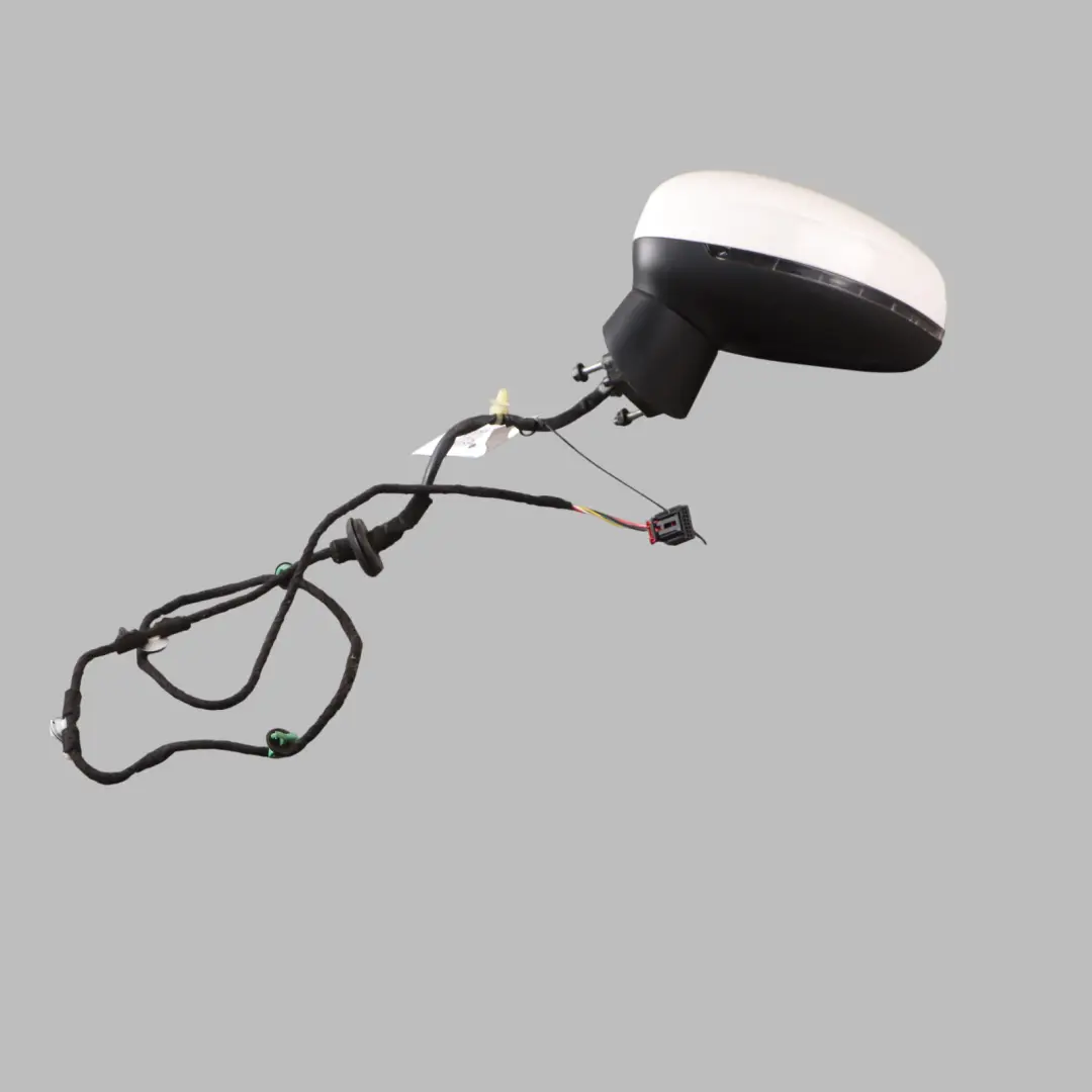 Audi A1 8X Left N/S Electrical Mirror Wing Heated Cortina White - B9A