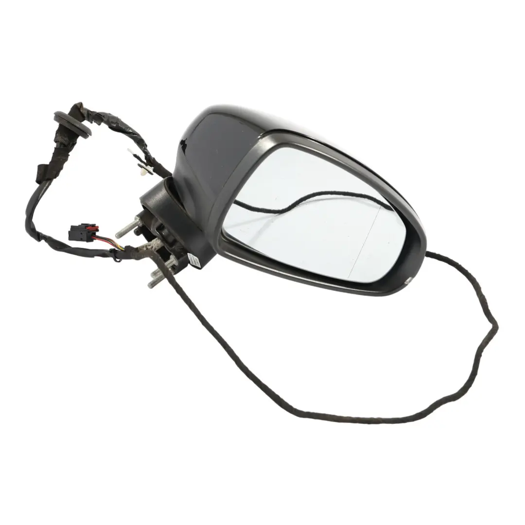 Audi A1 8X Wing Mirror Right O/S Door Electric Brilliant Black Metallic - Y9B