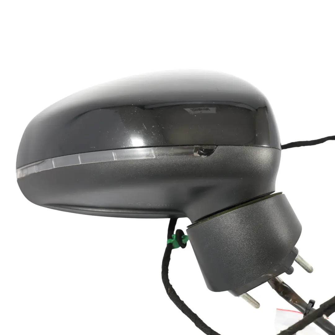 Audi A1 8X Wing Mirror Right O/S Door Electric Brilliant Black Metallic - Y9B