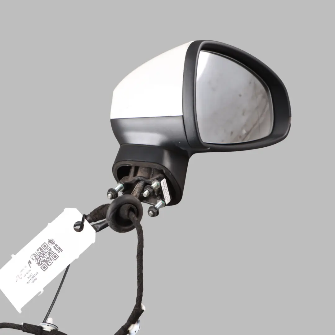 Audi A1 8X Wing Mirror Electrical Heated Right O/S Cortina White - B9A