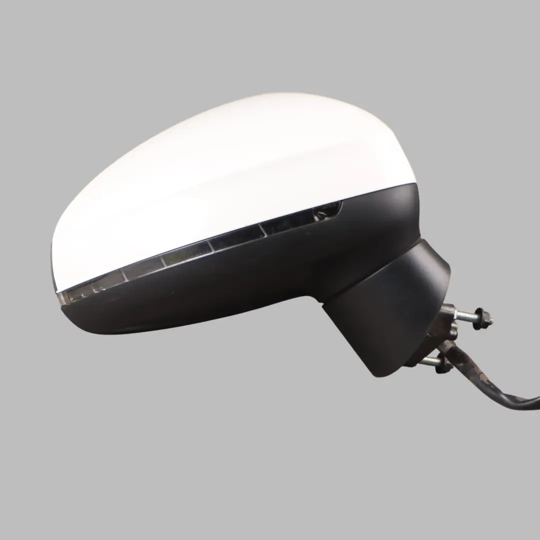 Audi A1 8X Wing Mirror Electrical Heated Right O/S Cortina White - B9A