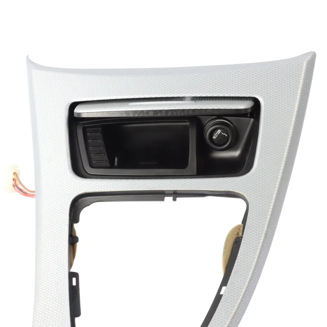 BMW E90 E91 Set Cover Dash Trim Strip Console Aluminium Glacier Silber