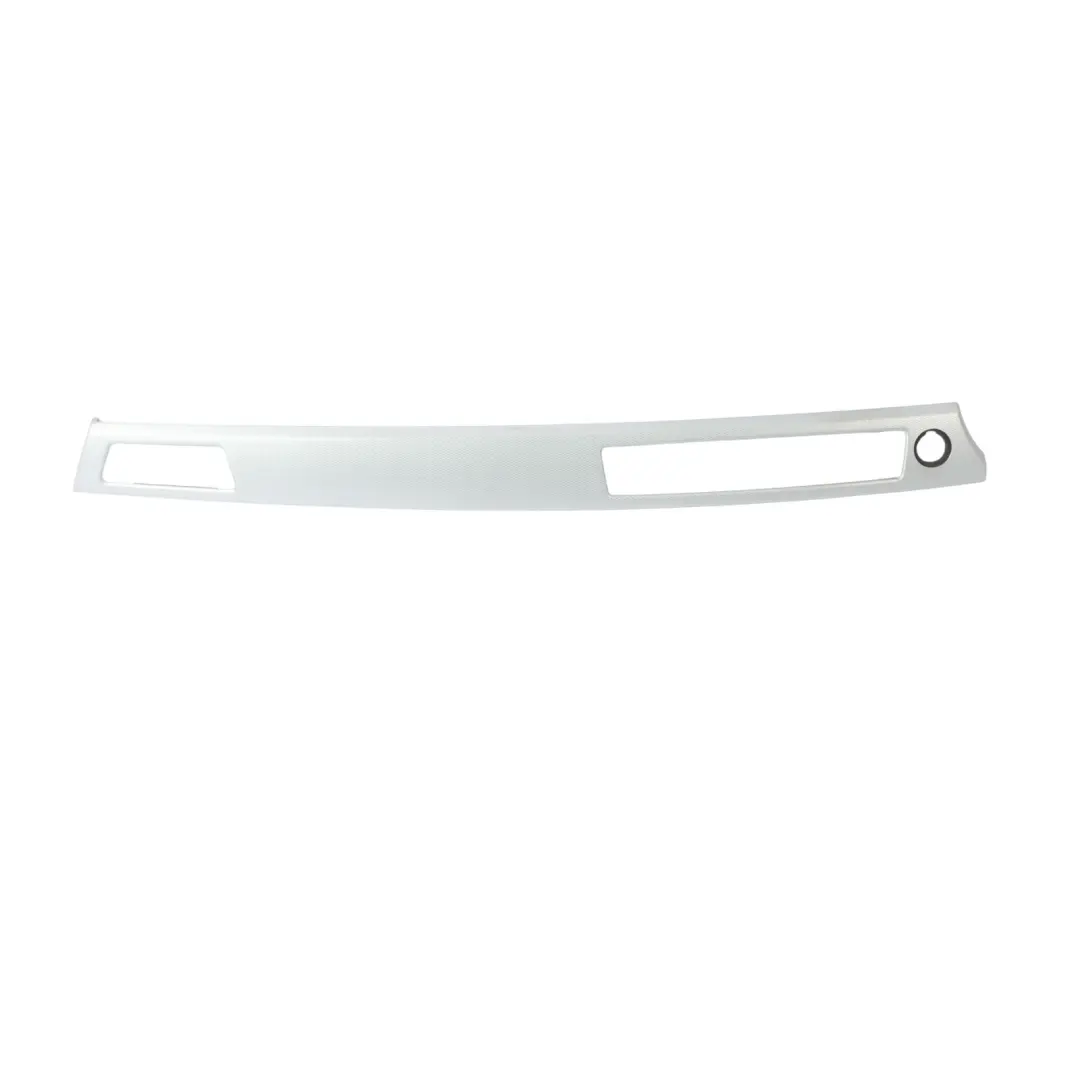 BMW E90 E91 Set Cover Dash Trim Strip Console Aluminium Glacier Silber