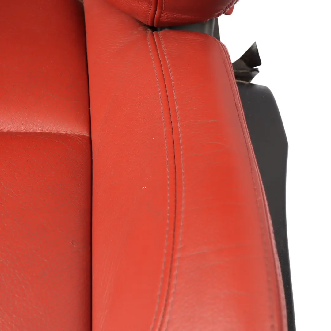 Front Seat BMW E93 Convertible Sport Heated Korall-Red Leather Left N/S Memory