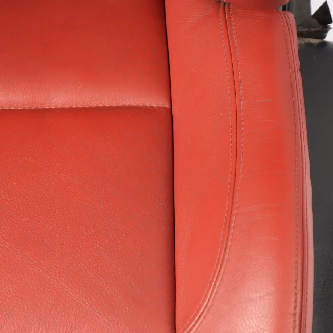 Front Seat BMW E93 Convertible Sport Heated Korall-Red Leather Left N/S Memory