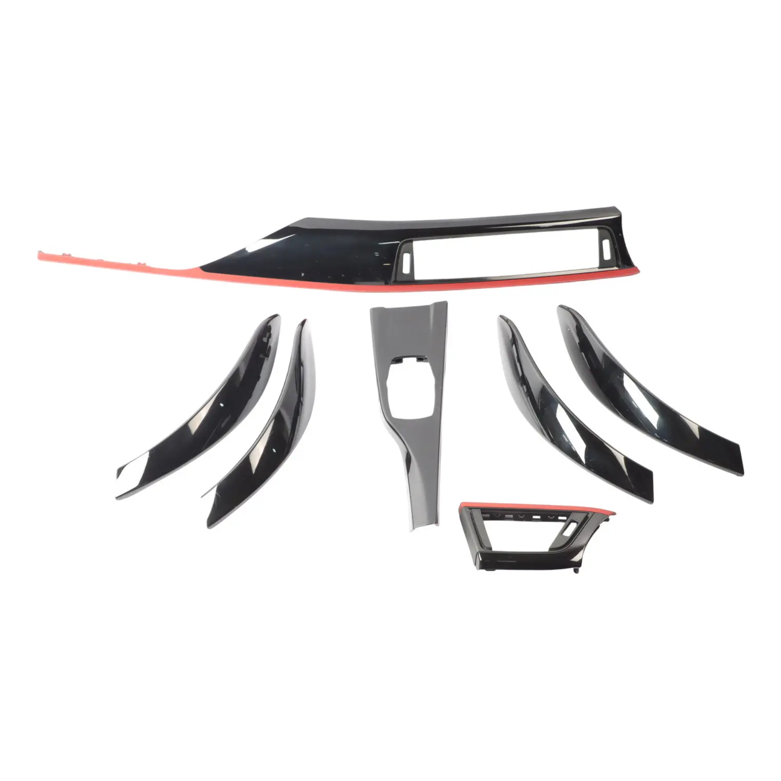 BMW F30 F31 Trim Panel Dashboard Cover Black Gleaming Coral Red Matt 9231459