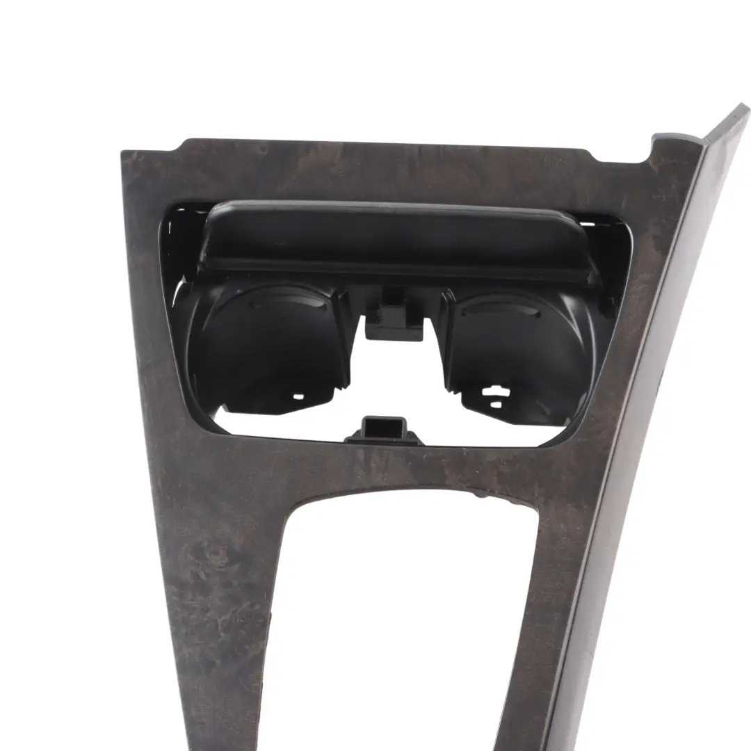 Centre Console Cover BMW F06 F13 Cup Holder Trim Panel Frame Fine Wood 9242736