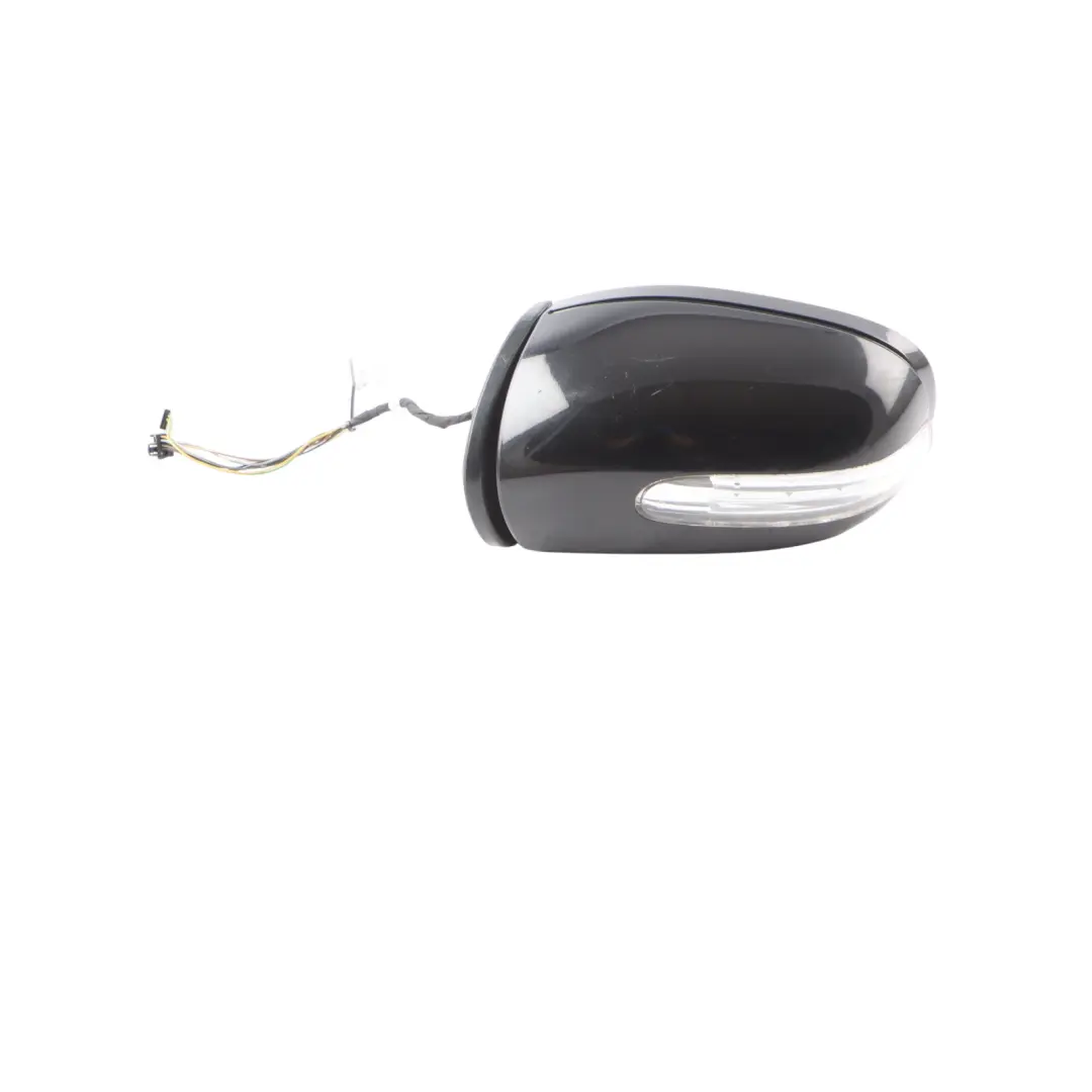 Mercedes W203 Wing Mirror Power Fold Door Left N/S Obsidian Black Metallic - 197