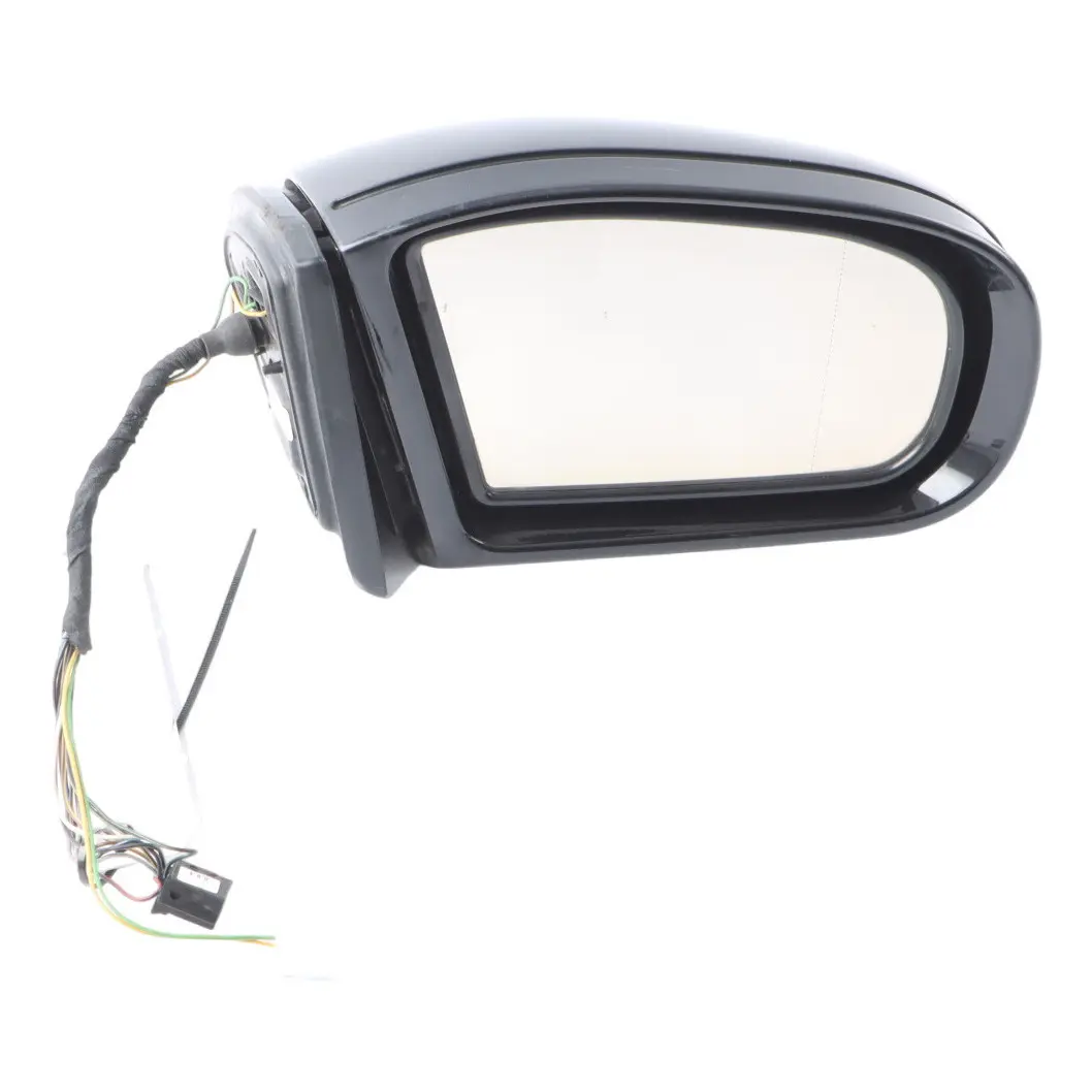 Mercedes W203 Wing Mirror Door Right O/S Auto Dip Power Fold Obsidian Black 197