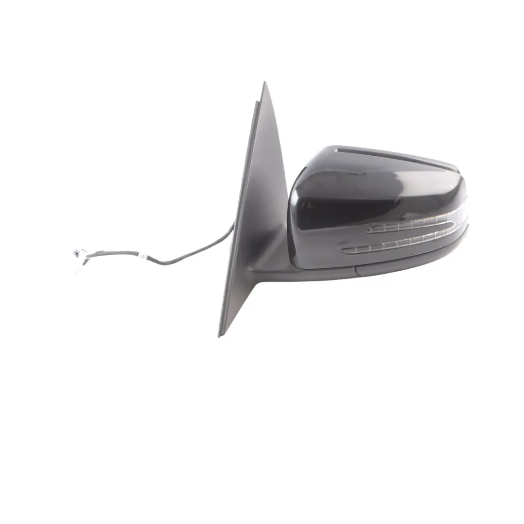 Mercedes W204 Wing Mirror Electric Outside Door Left N/S Obsidian Black - 197