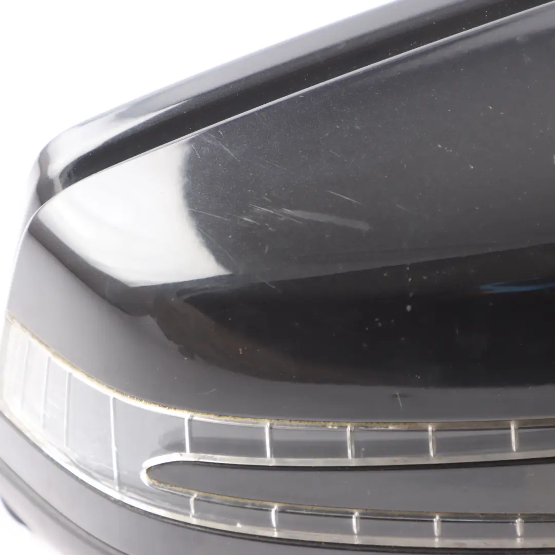 Mercedes W204 Wing Mirror Electric Outside Door Right O/S Obsidian Black - 197