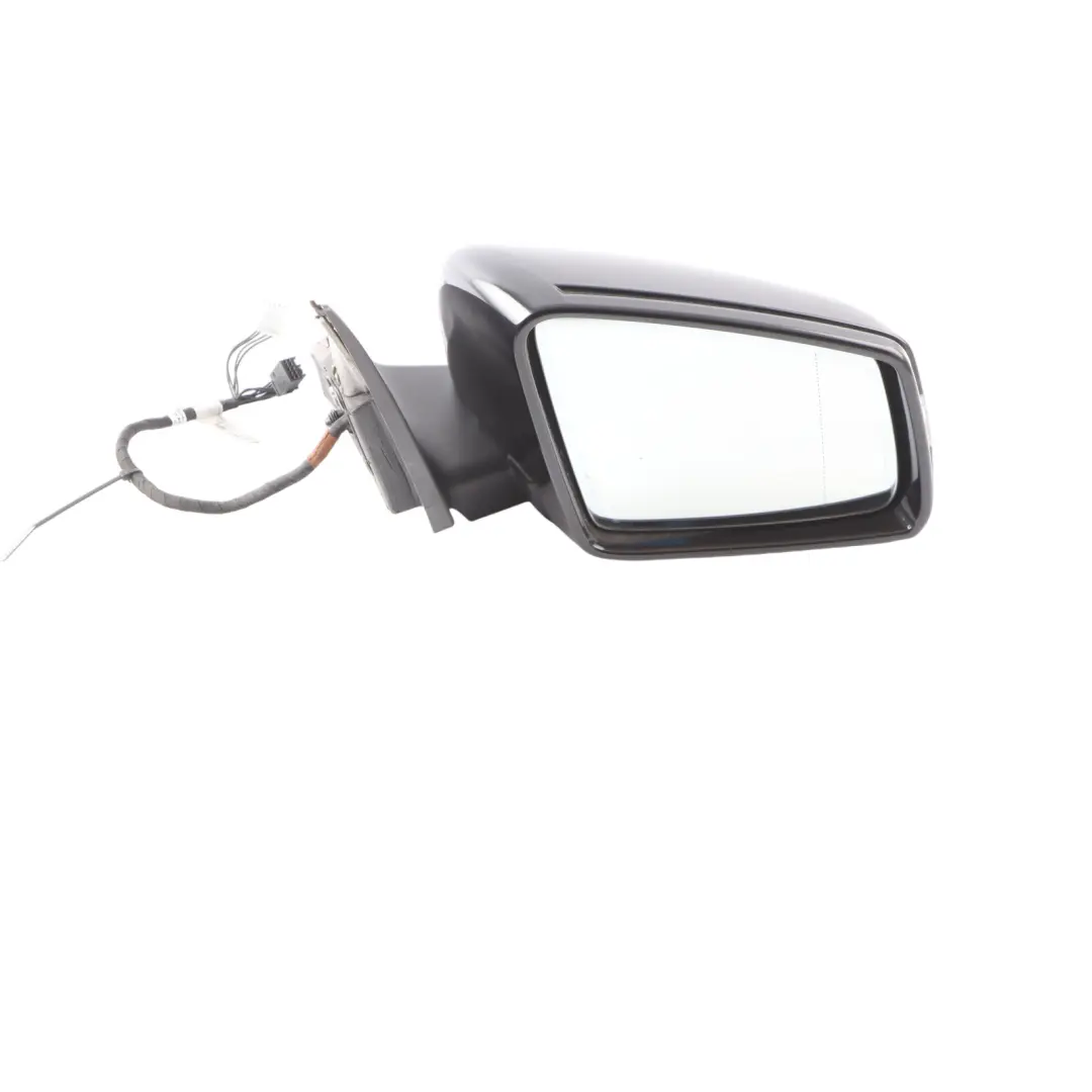 Mercedes W204 Door Wing Mirror Right O/S Power Fold Auto Dip Obsidian Black 197
