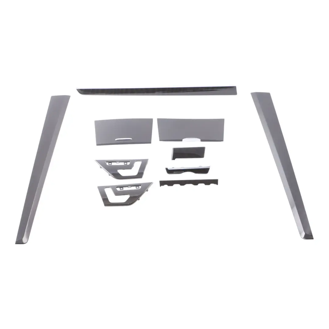 Mercedes W207 Dashboard Strip Centre Console Trims Door Cover Panel Set Wood