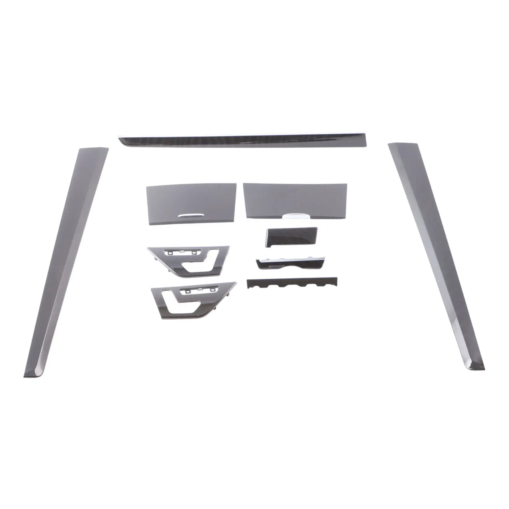 Mercedes W207 Dashboard Strip Centre Console Trims Door Cover Panel Set Wood