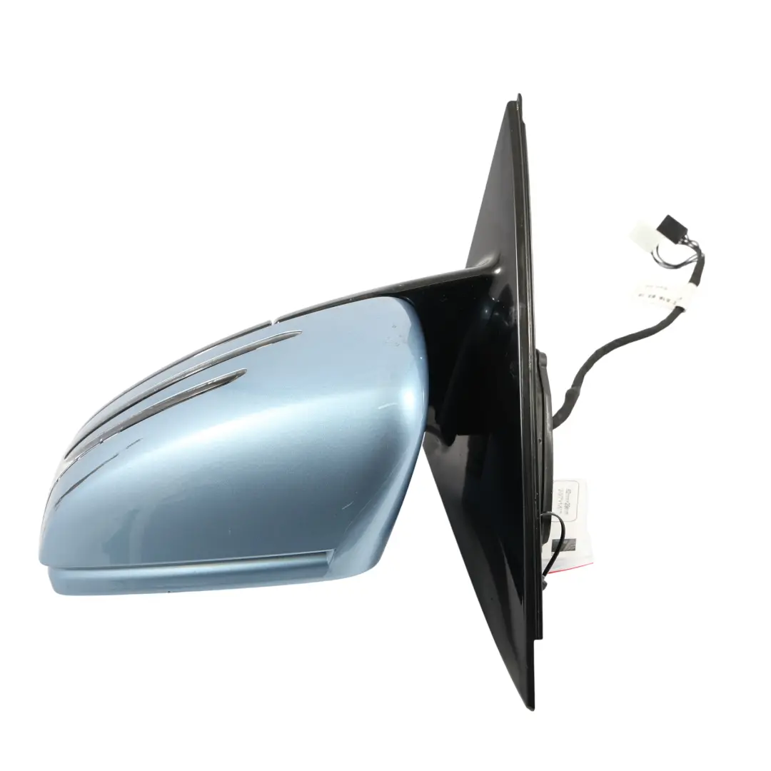 Mercedes S212 Door Wing Mirror Glass Left N/S Indigolite Blue Metallic - 230
