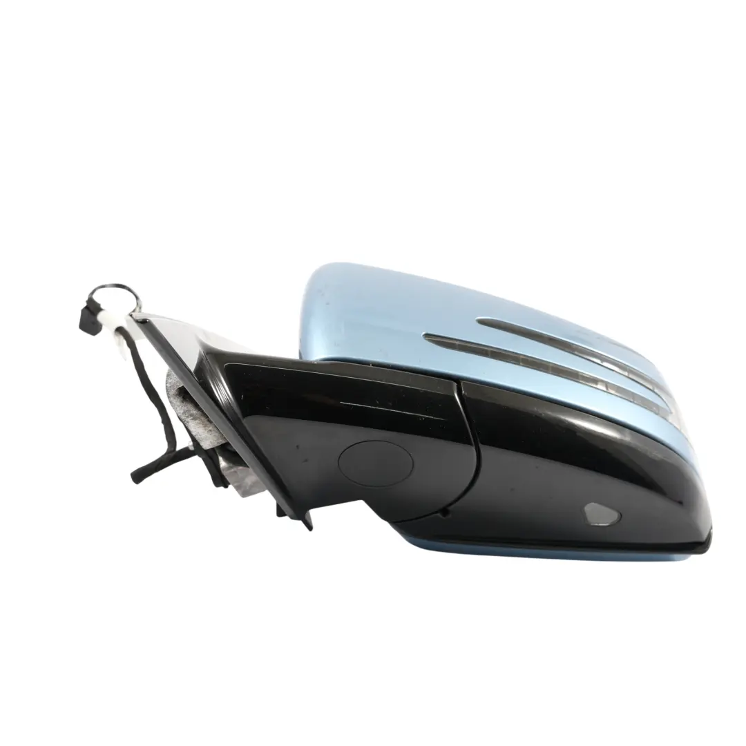 Mercedes S212 Door Wing Mirror Glass Left N/S Indigolite Blue Metallic - 230