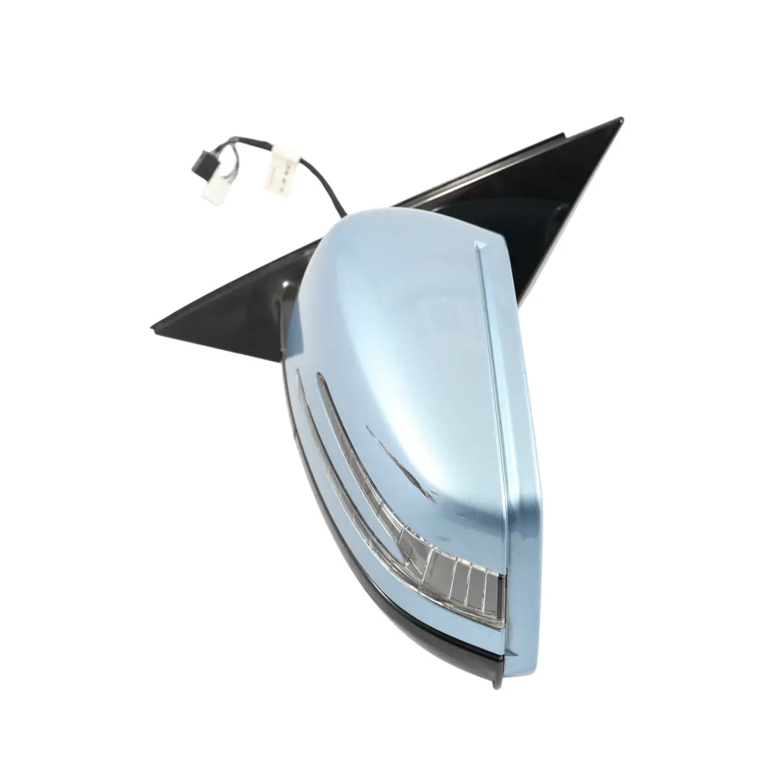 Mercedes S212 Door Wing Mirror Glass Left N/S Indigolite Blue Metallic - 230