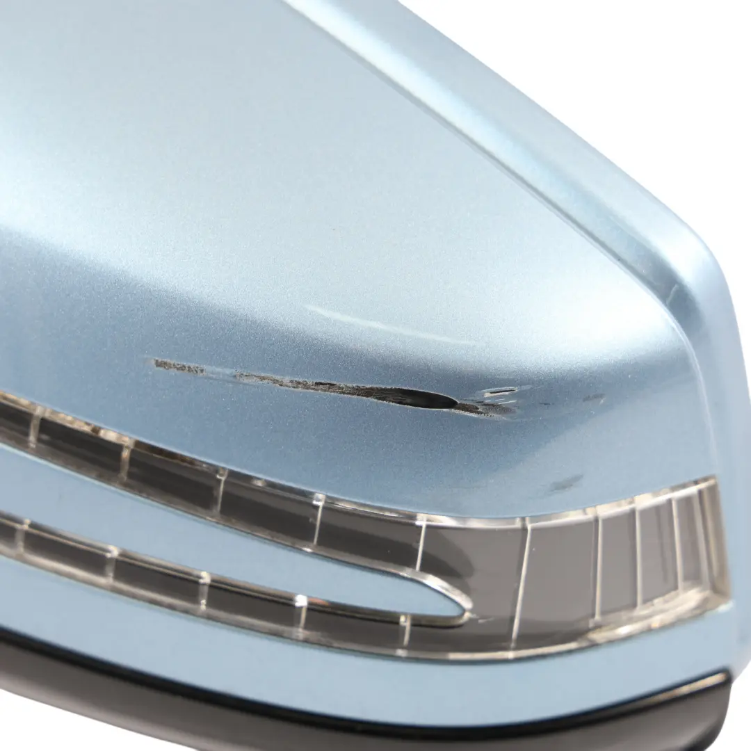 Mercedes S212 Door Wing Mirror Glass Left N/S Indigolite Blue Metallic - 230