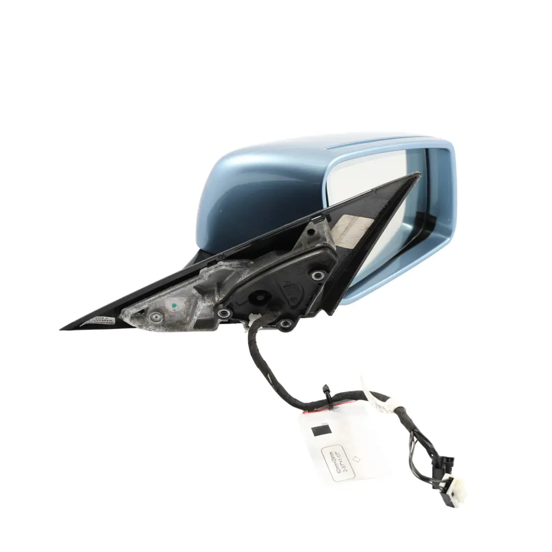 Mercedes W212 Door Wing Mirror Glass Right O/S Indigolite Blue Metallic - 230