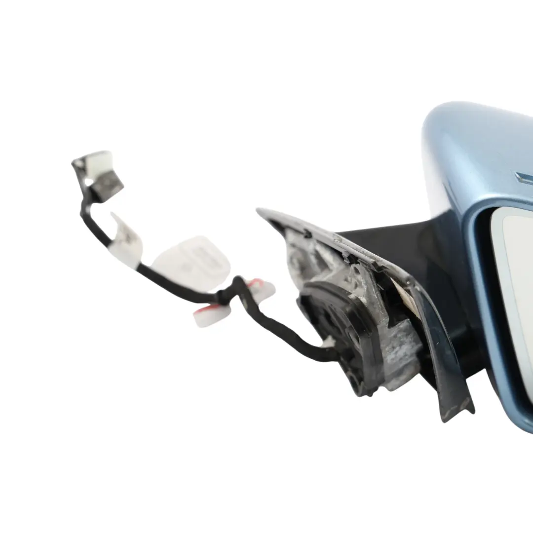 Mercedes W212 Door Wing Mirror Glass Right O/S Indigolite Blue Metallic - 230