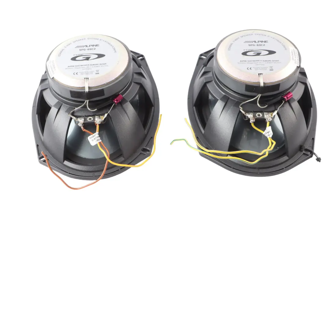 Genuine Alpine 6x9" SPG-69C2 Type S Stereo Car Audio 2-Way Coaxial Speakers Set