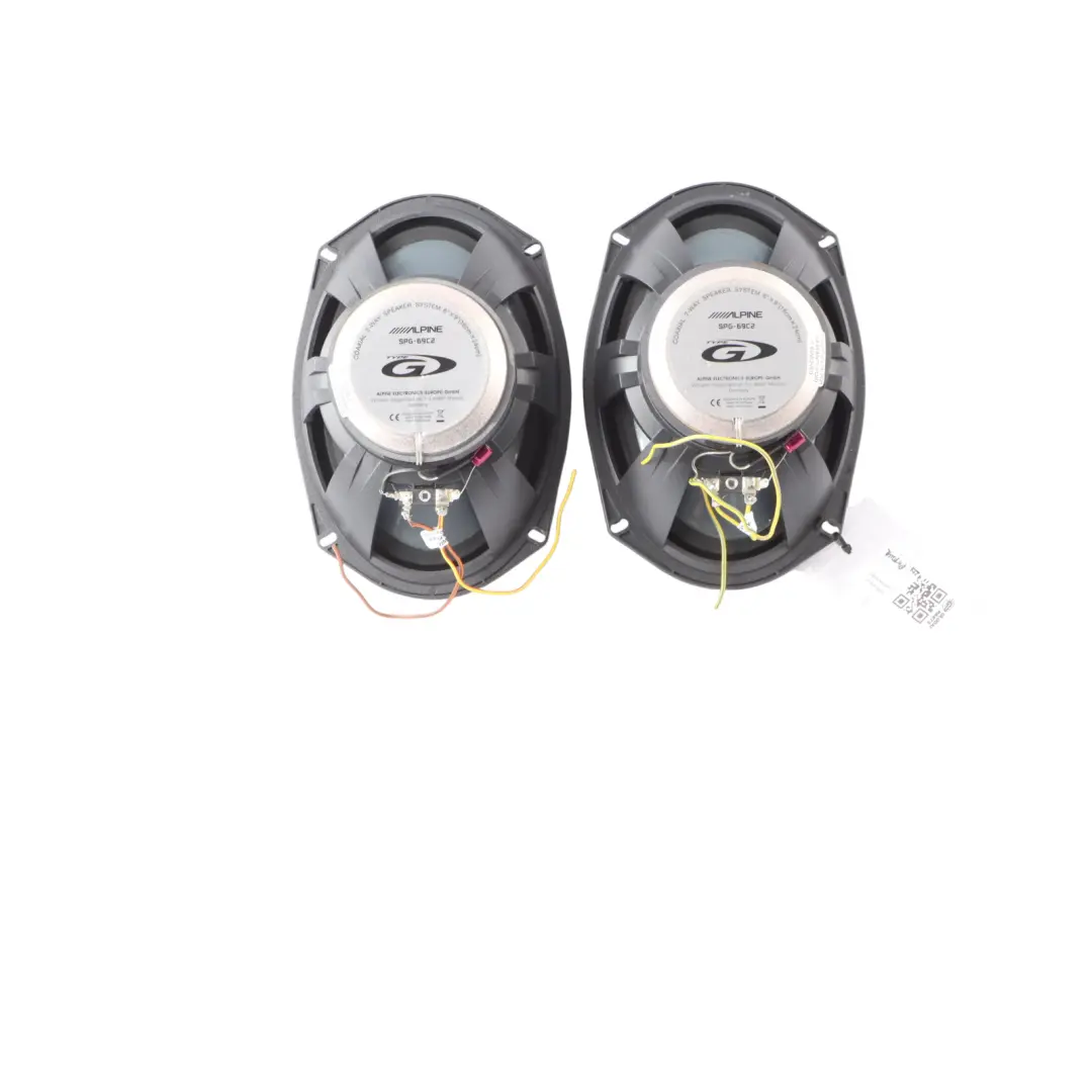 Genuine Alpine 6x9" SPG-69C2 Type S Stereo Car Audio 2-Way Coaxial Speakers Set
