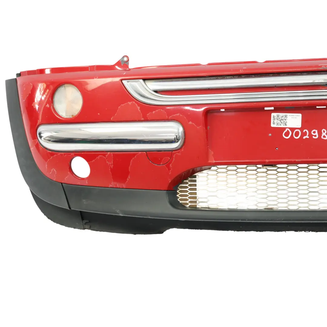 Complete Front Bumper Trim Panel Covering Chili Red - 851 Mini R50 - SKU 0029895-CHRED - Part number 0029895