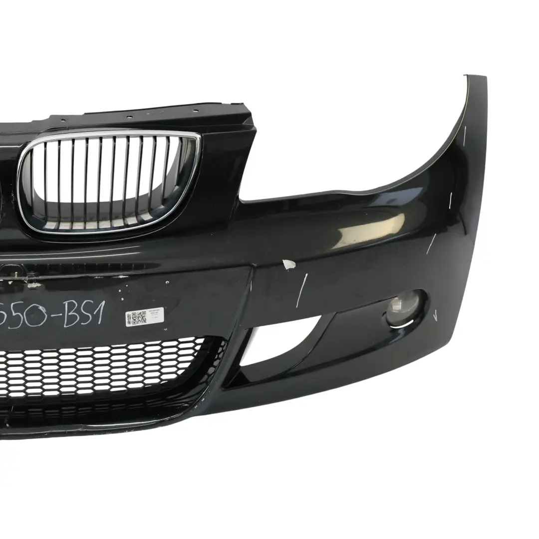 Front Bumper BMW E81 E87 M Sport Trim Panel Black Sapphire Metallic - 475