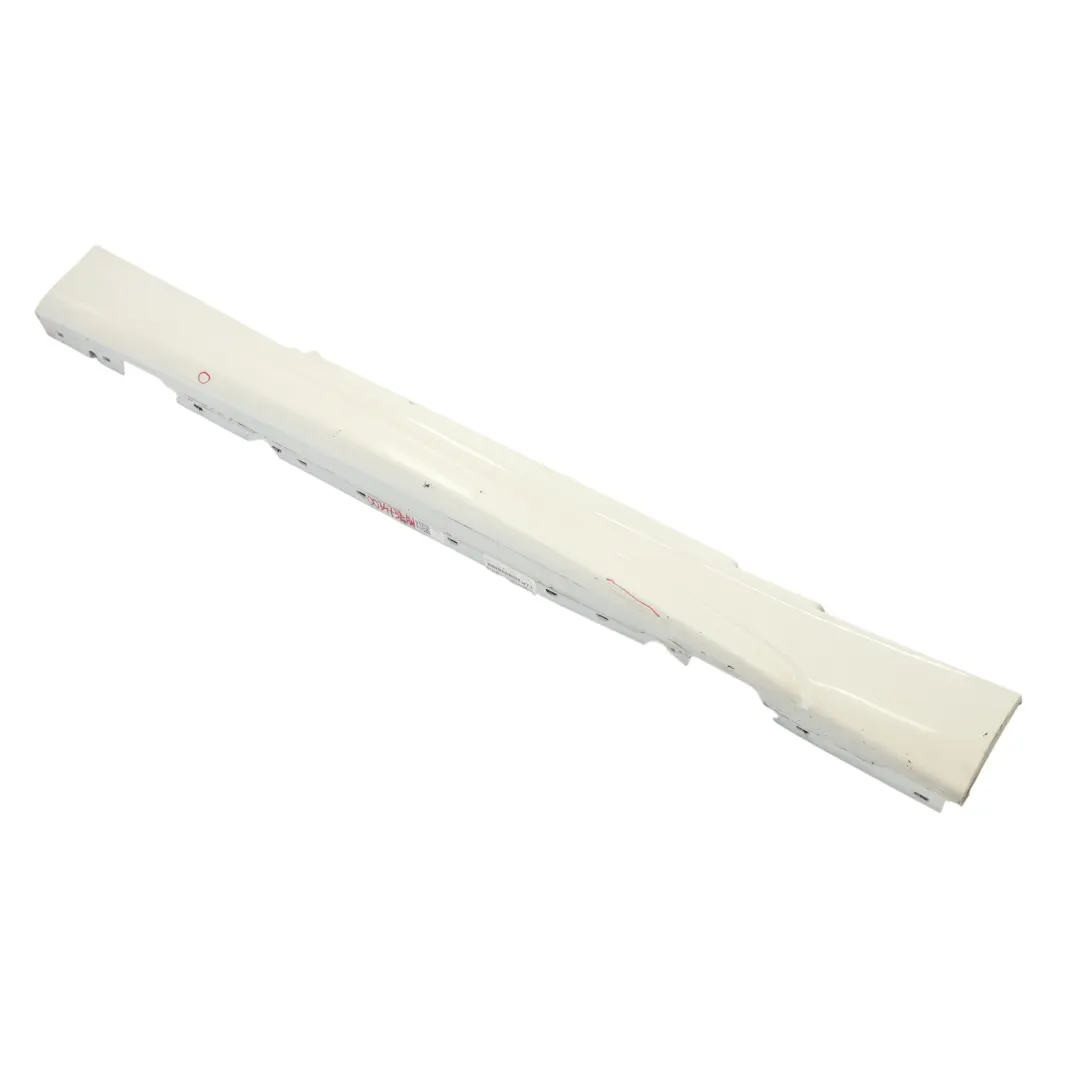 BMW E81 E82 E88 Side Skirt M Sport Sill Strip Right O/S Alpinweiss White - 300