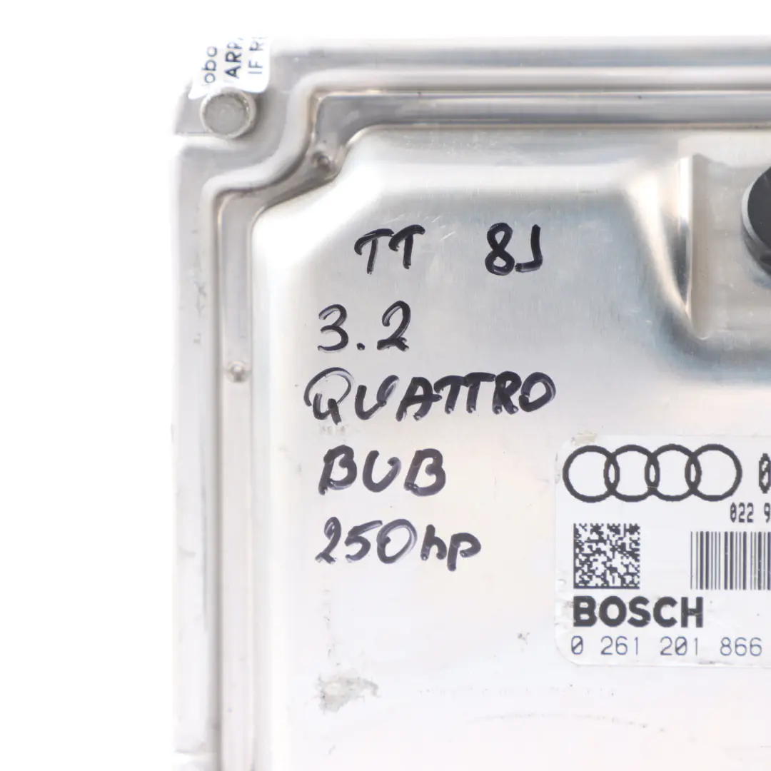 BUB Quattro 250HP Engine Control Unit ECU Manual Audi TT 8J 3.2 FSI - SKU 022906032KT - Part number 022906032KT