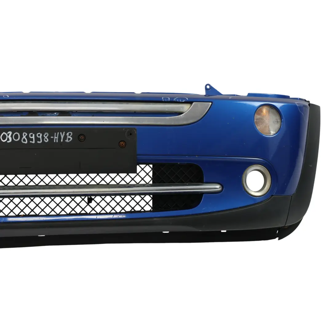 Front Bumper Complete Trim Panel Hyper Blue Metallic - A28 Mini R50 R52 - SKU 0308998-HYB - Part number 0308998