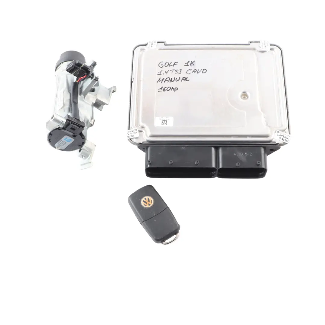 VW Volkswagen Golf Mk6 1.4 TSI CAVD 160HP Engine Unit ECU Kit 03C906027F Manual
