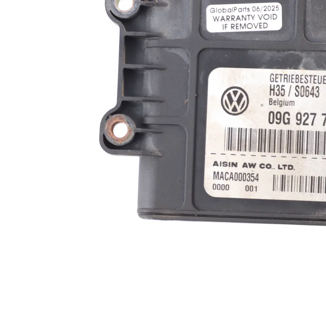 Gearbox Control Module Unit ECU Audi A3 8P Automatic - SKU 09G927750DG - Part number 09G927750DG