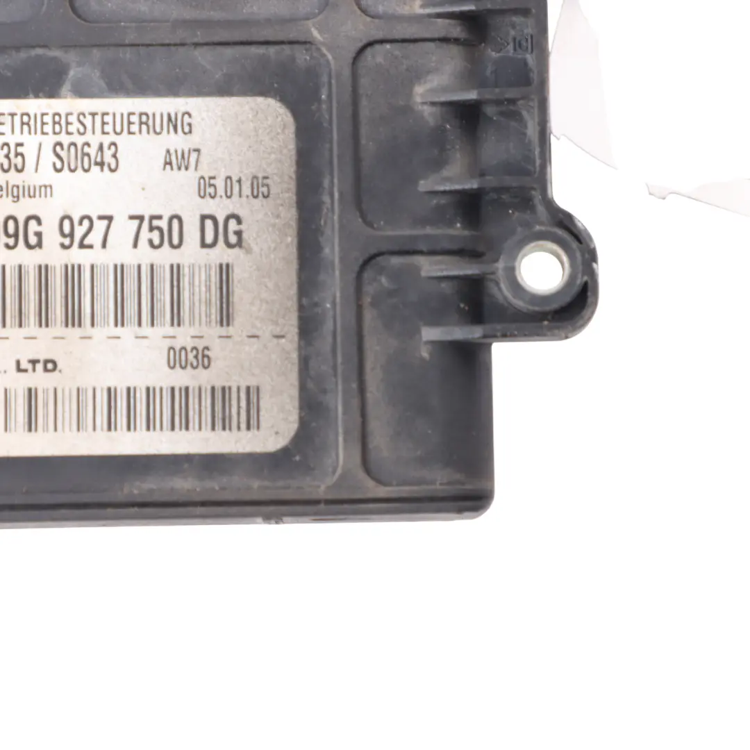 Gearbox Control Module Unit ECU Audi A3 8P Automatic - SKU 09G927750DG - Part number 09G927750DG